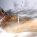 Pendentif "Rangée 9 Diamants" - Diamants 0,054/9 - Or Blanc