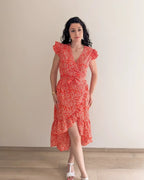 Floral Midi Dress - Camille