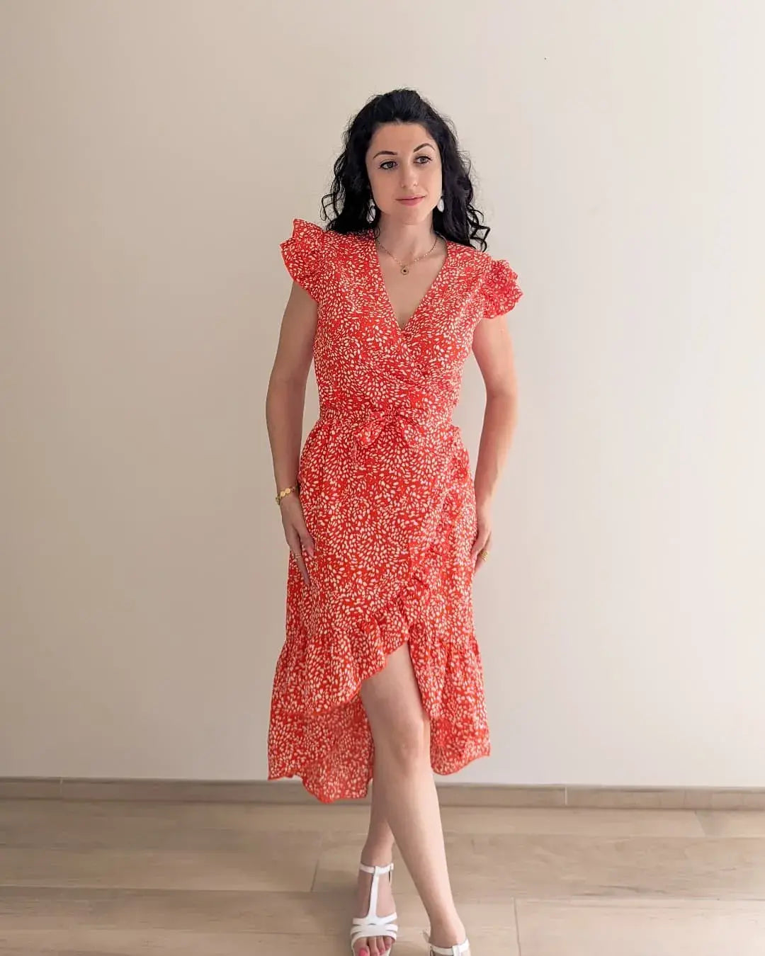 Floral Midi Dress - Camille