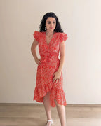 Floral Midi Dress - Camille