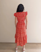 Floral Midi Dress - Camille
