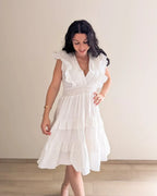 Ruffled Dress - Jade