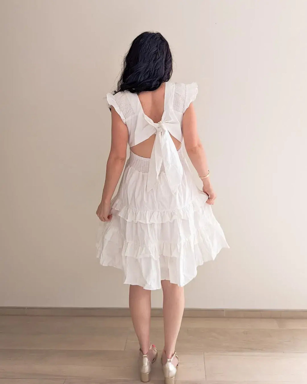 Ruffled Dress - Jade