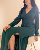 Robe Longue Verte - Yasmina