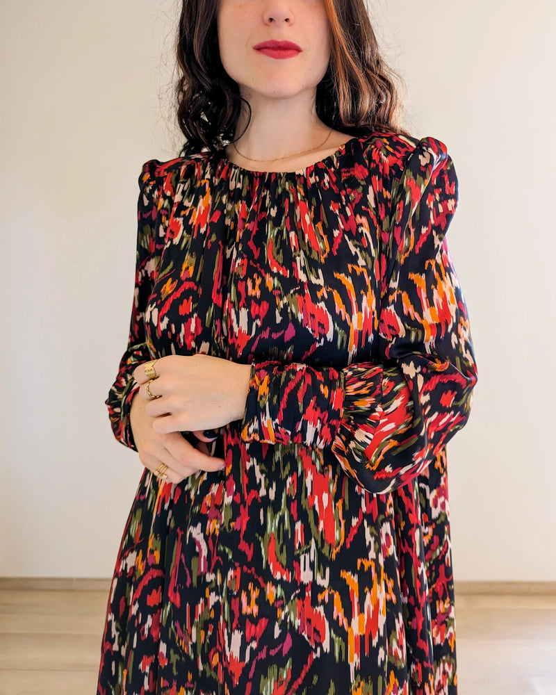Robe Courte Motifs Colorés - Agathe
