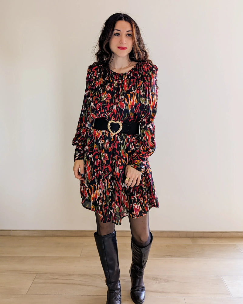 Robe Courte Motifs Colorés - Agathe
