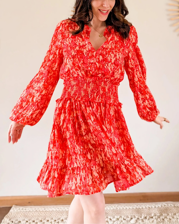 Enora Dress - Red