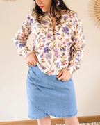 Falda Vaquera Patty - Azul Celeste