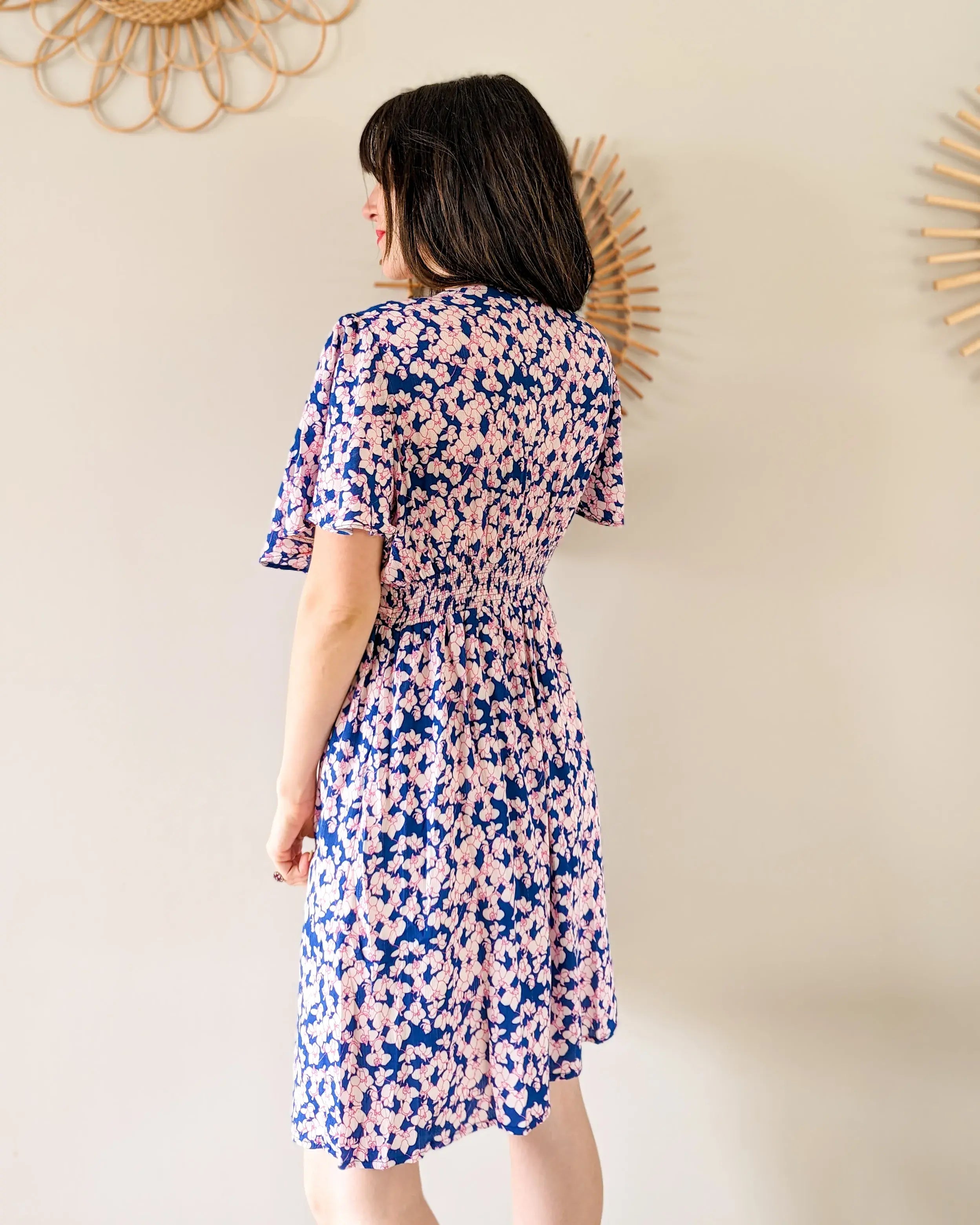 Vestido corto floral - Ámbar