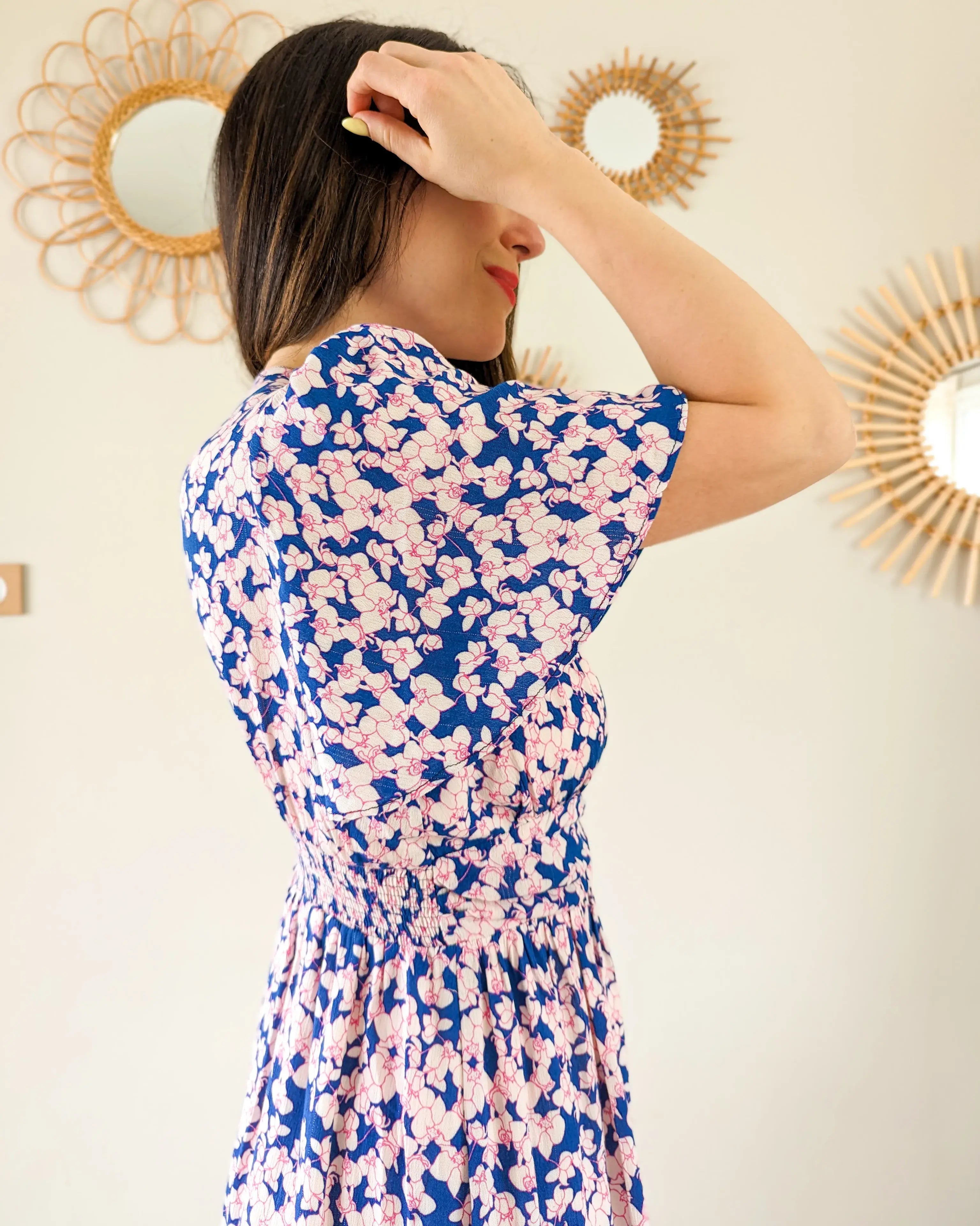 Vestido corto floral - Ámbar