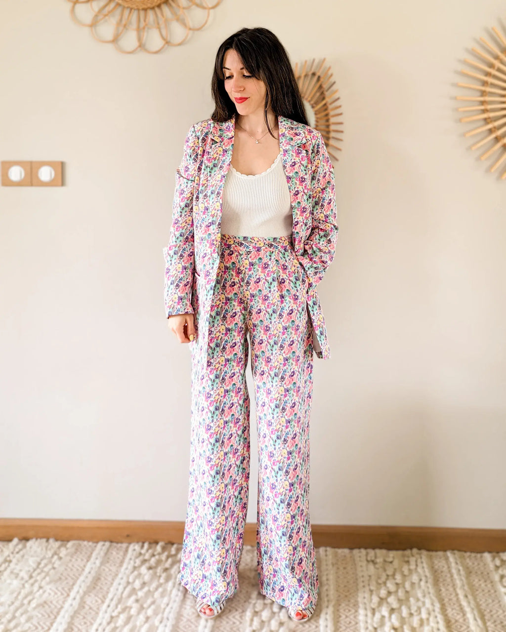 Floral Blazer Jacket - Flavie