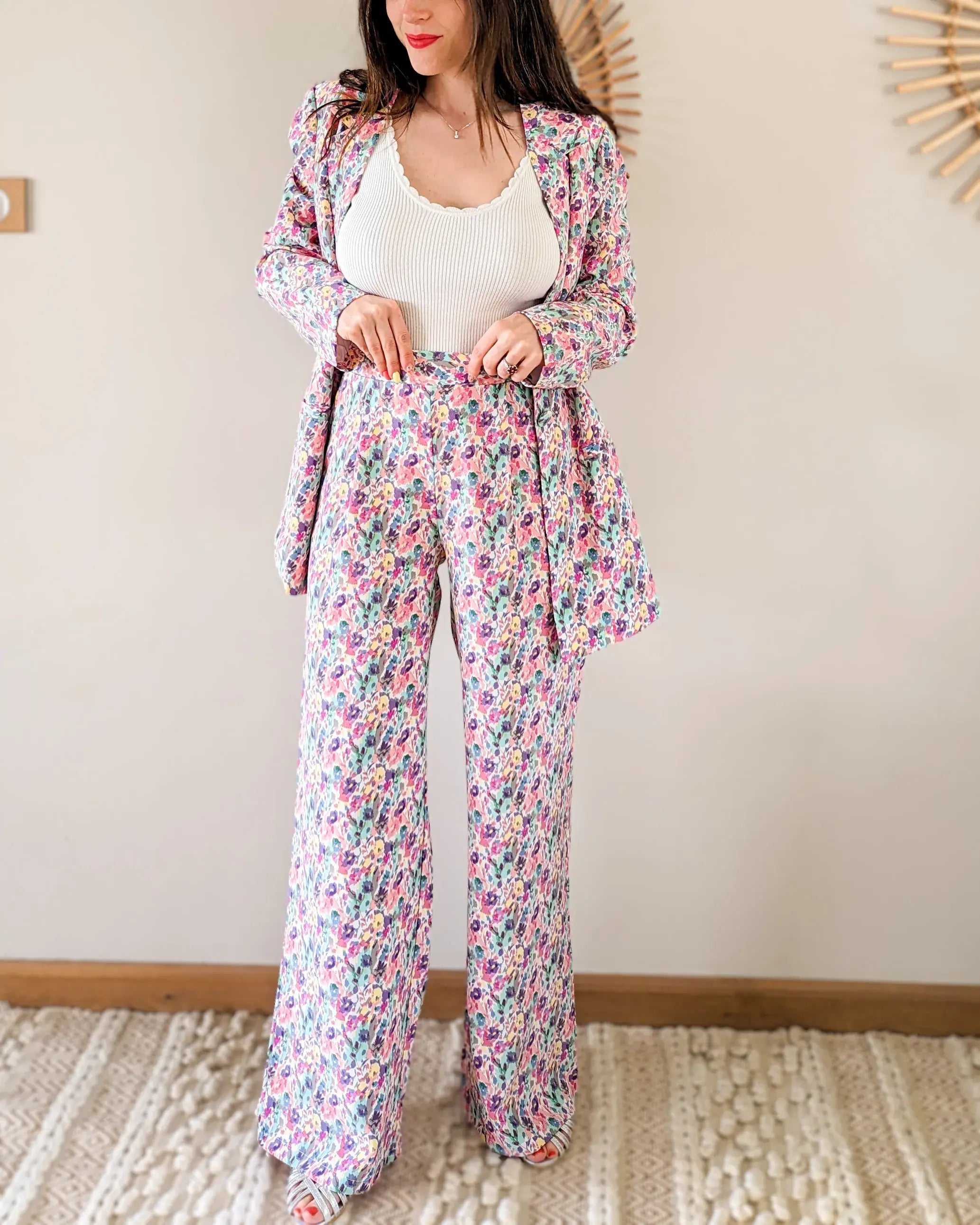Floral Blazer Jacket - Flavie