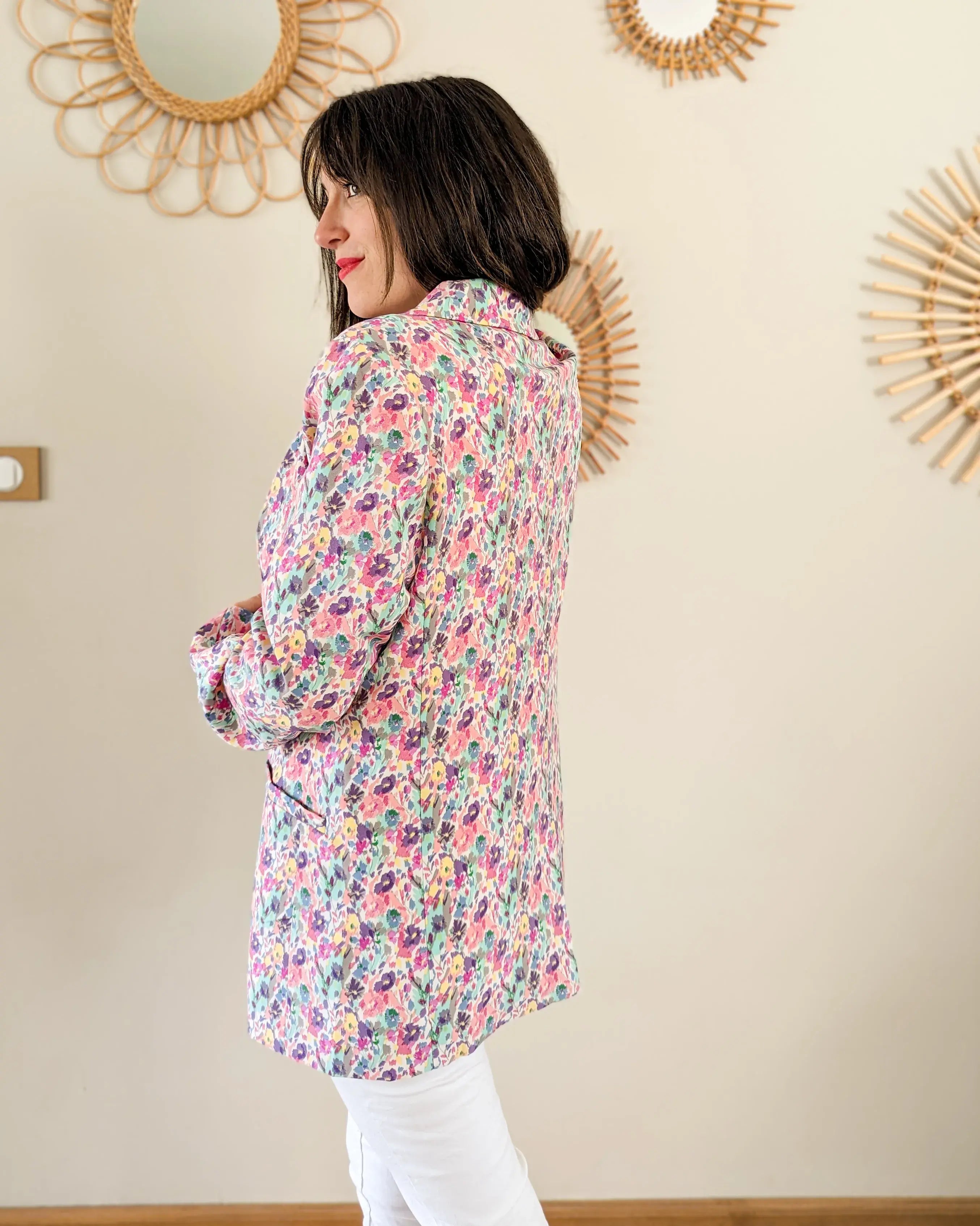 Floral Blazer Jacket - Flavie