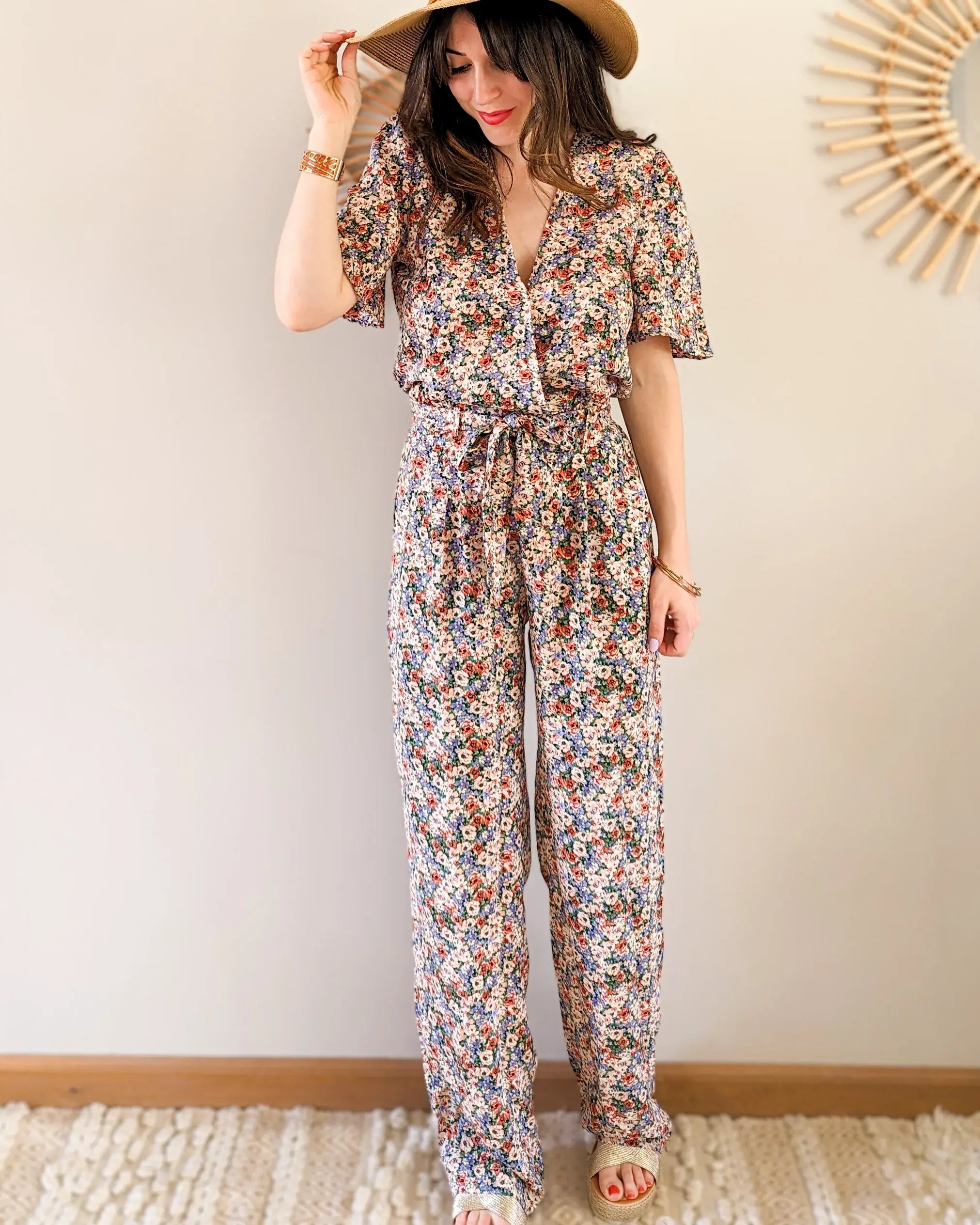 Floral Jumpsuit - Roxane