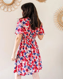 Robe Courte À Fleurs - Camilia