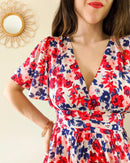 Robe Courte À Fleurs - Camilia