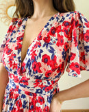 Robe Courte À Fleurs - Camilia