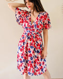 Robe Courte À Fleurs - Camilia
