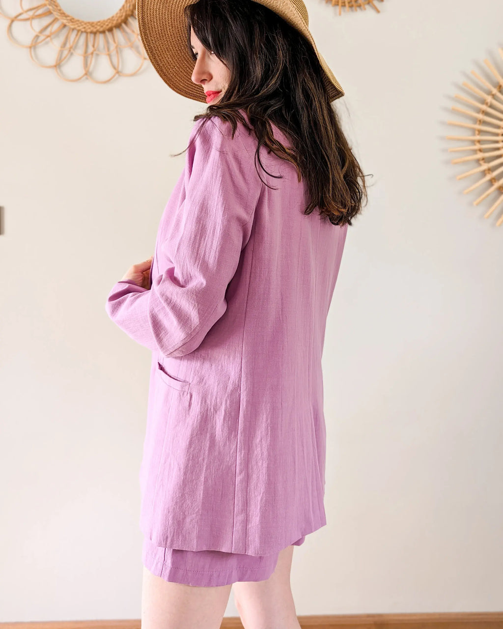 Chaqueta blazer lila - Caleb