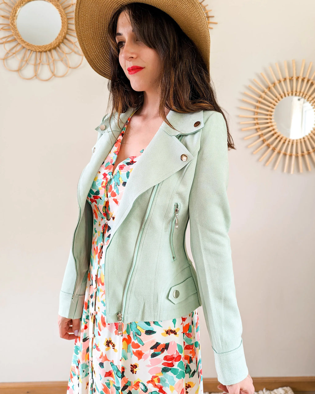 Mint Suede Perfecto - Livio