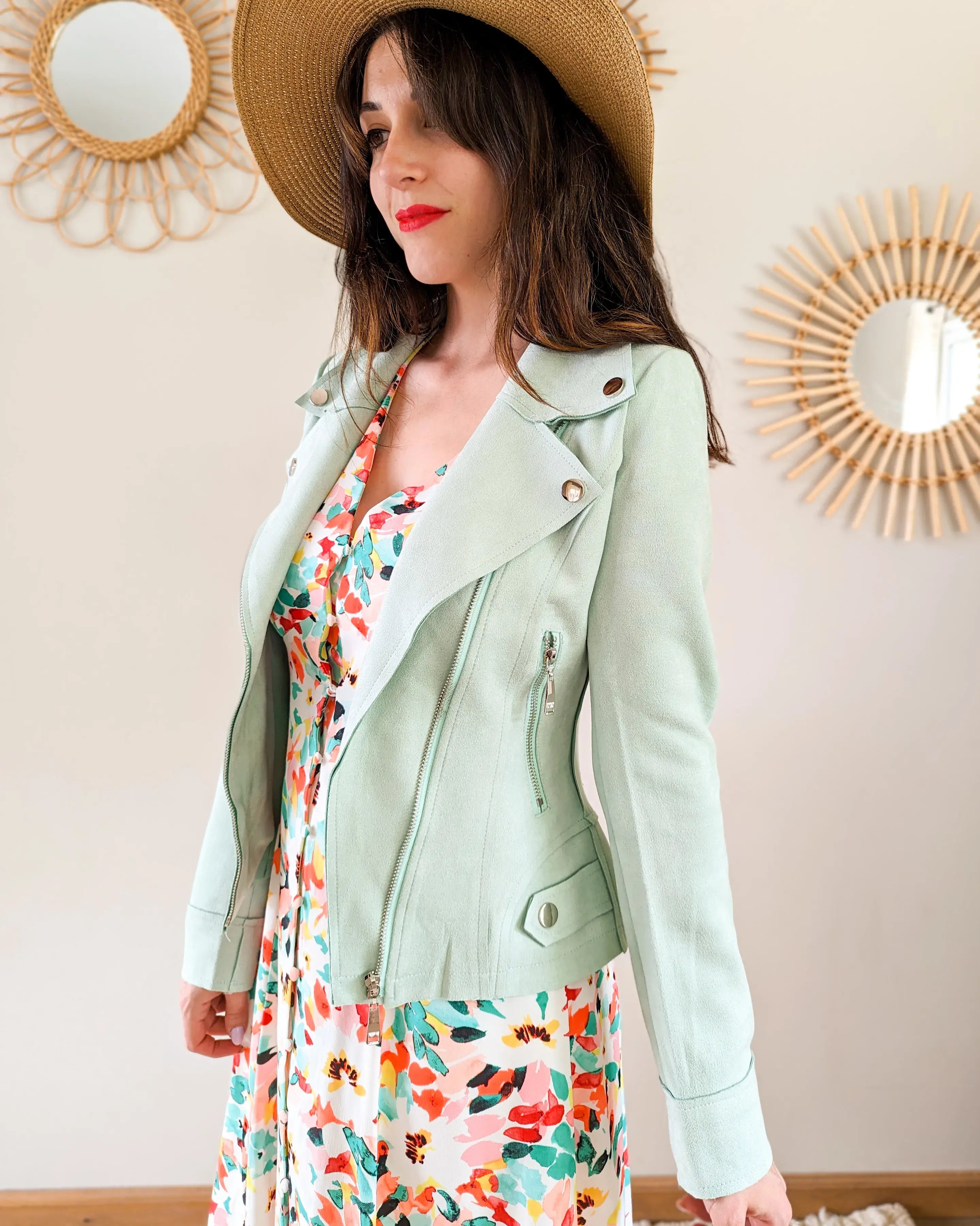 Mint Suede Perfecto - Livio