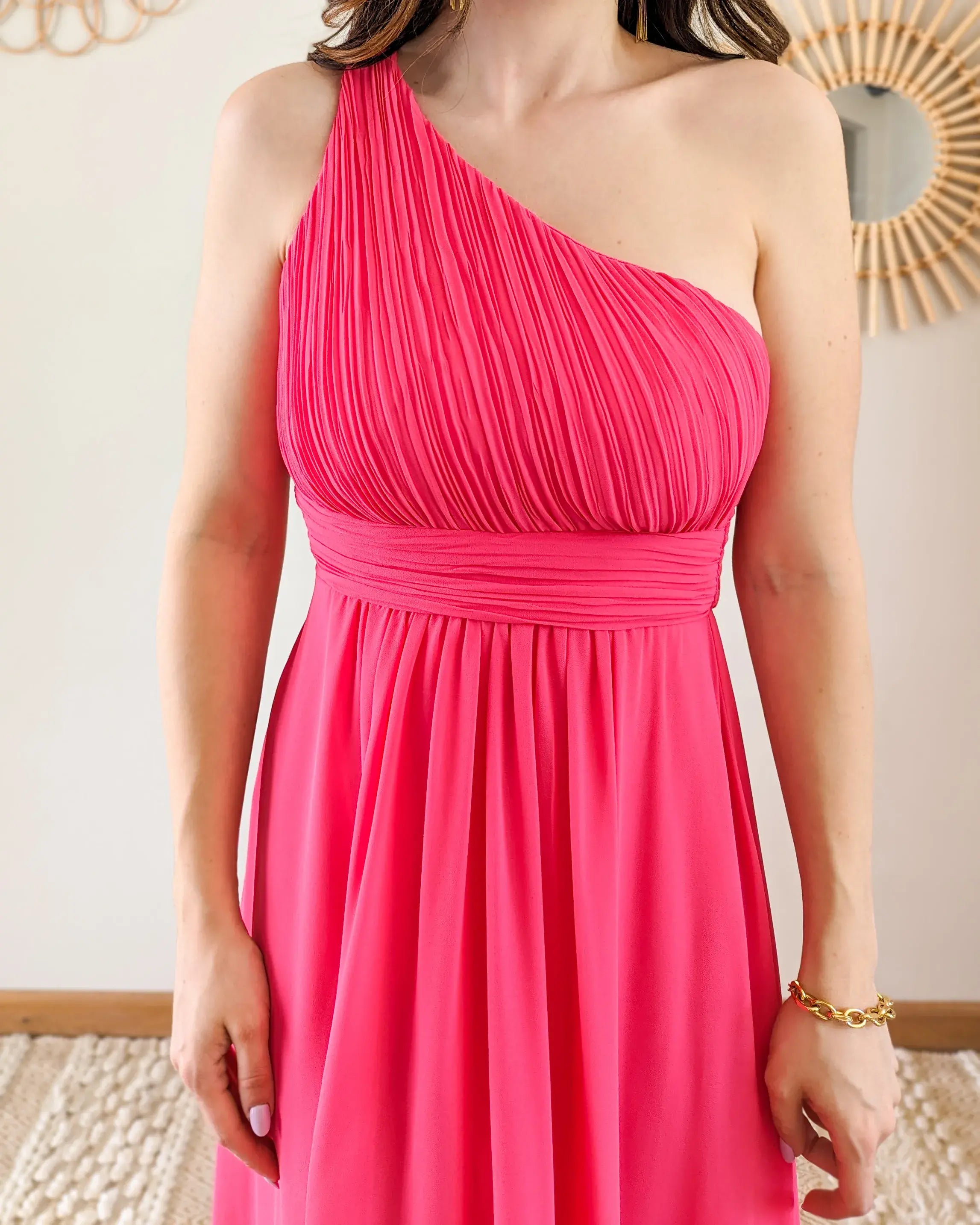 Robe Longue Fuchsia - Romane