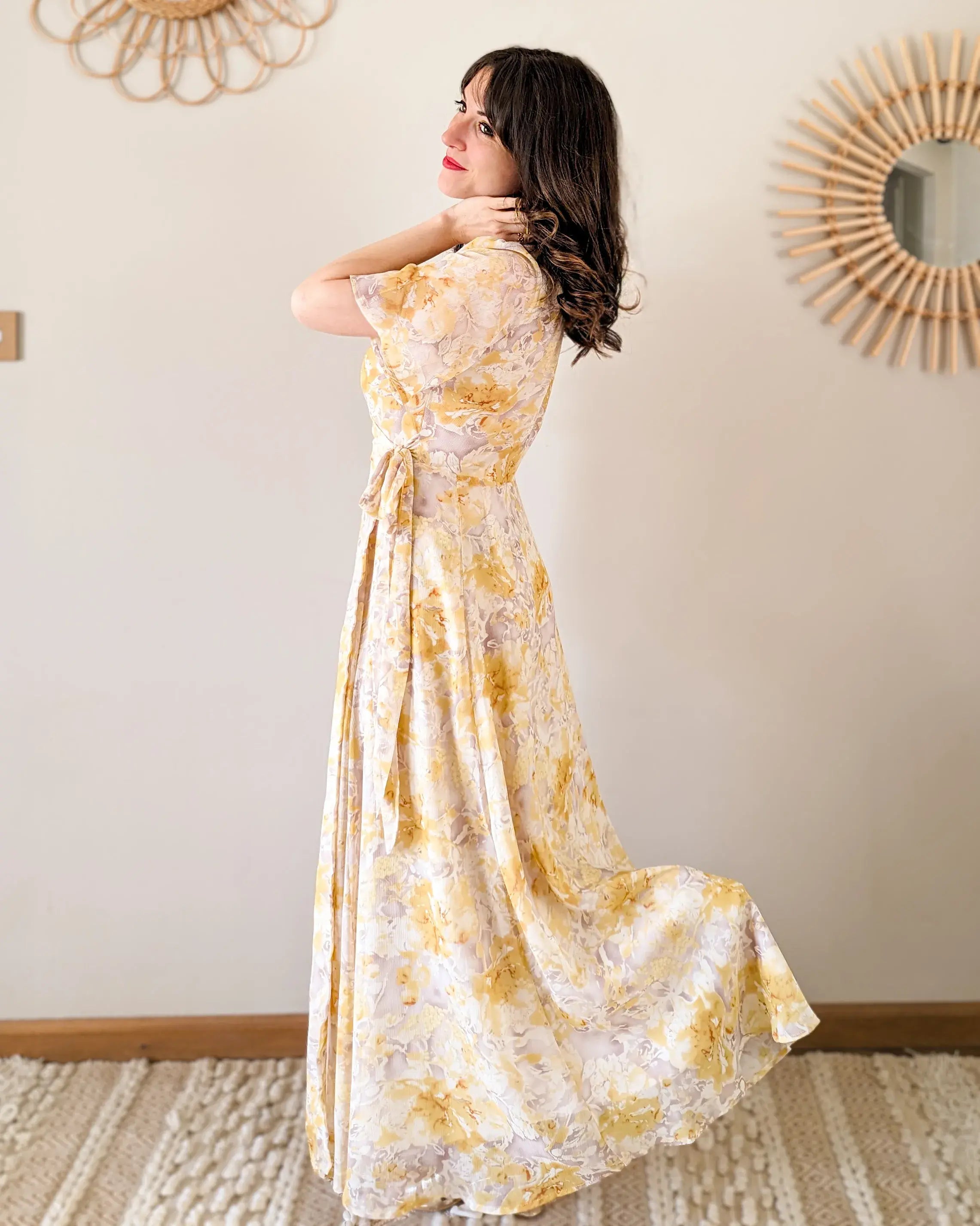 Vestido Largo Flores - Soraya