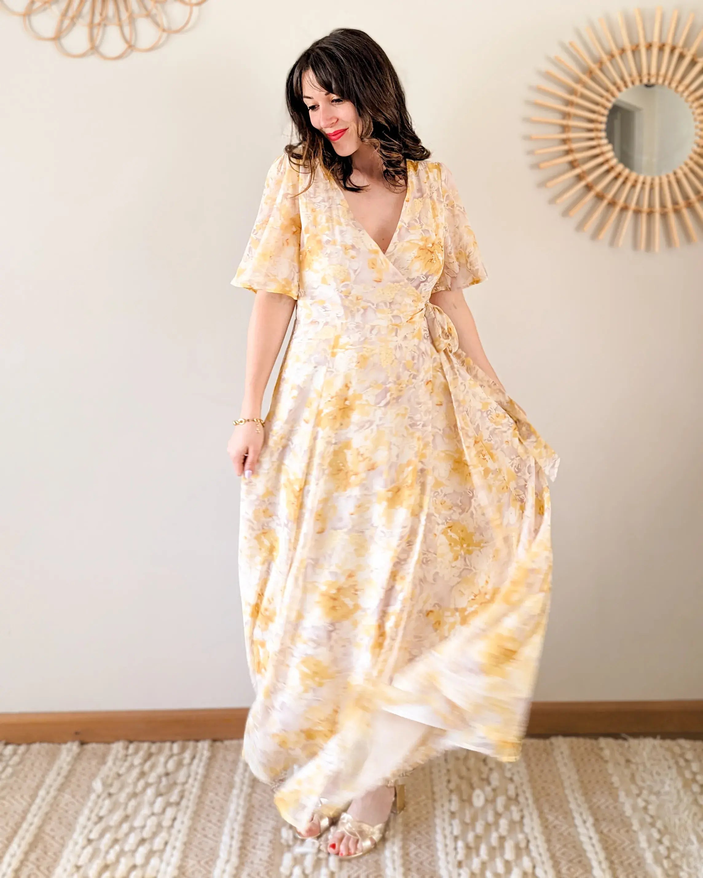 Vestido Largo Flores - Soraya