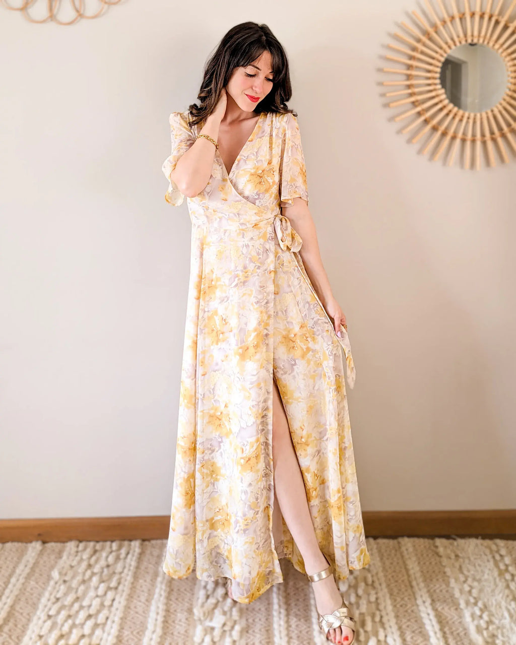 Vestido Largo Flores - Soraya