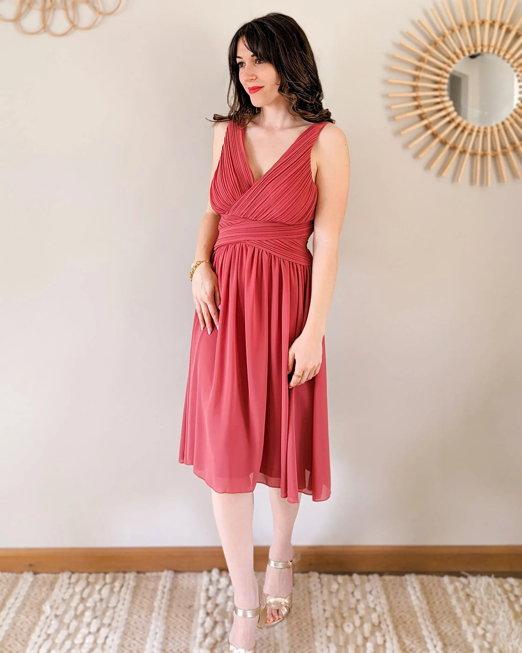 Short Dress - Cinnamon