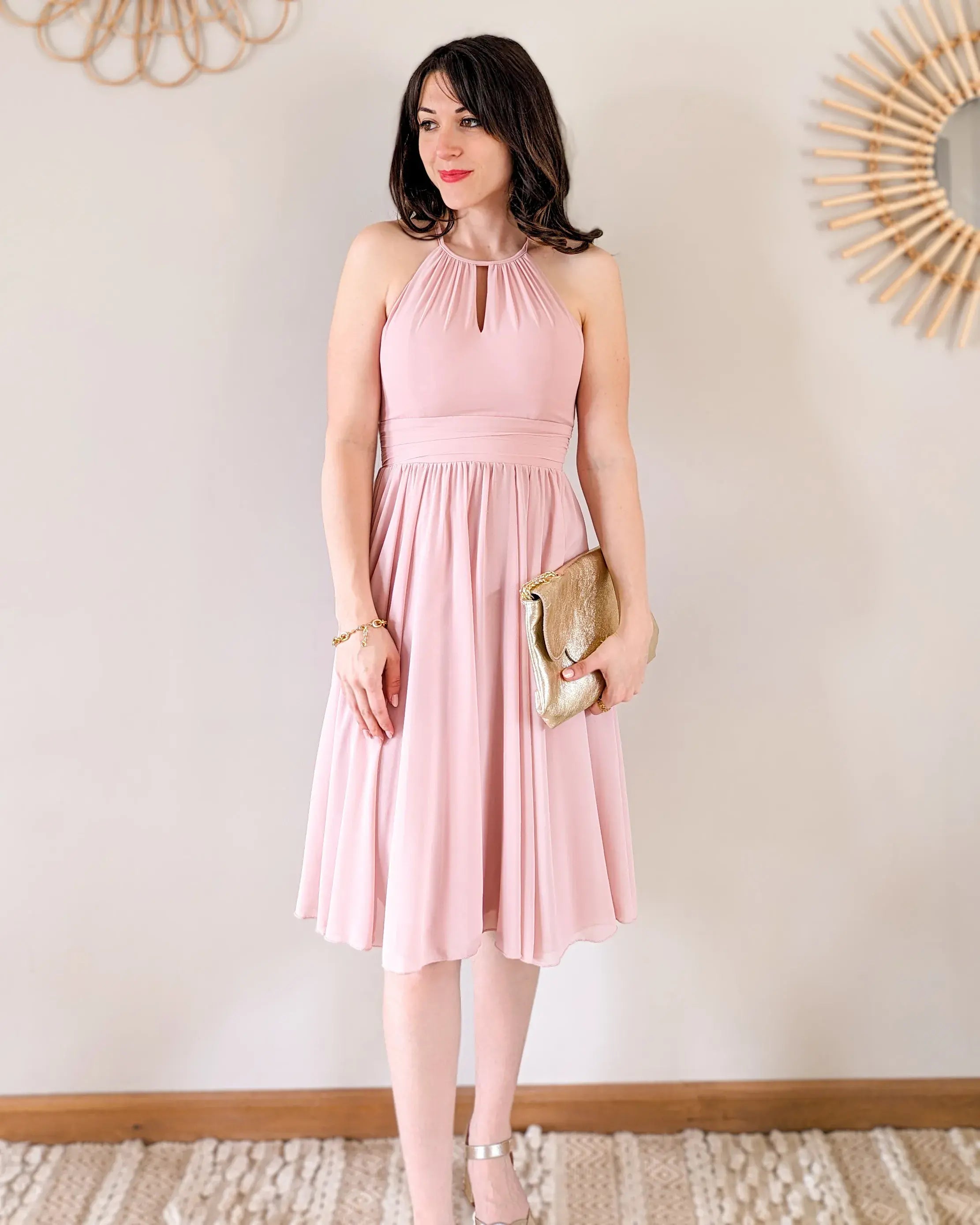Vestido Corto Rosa - Harmonie