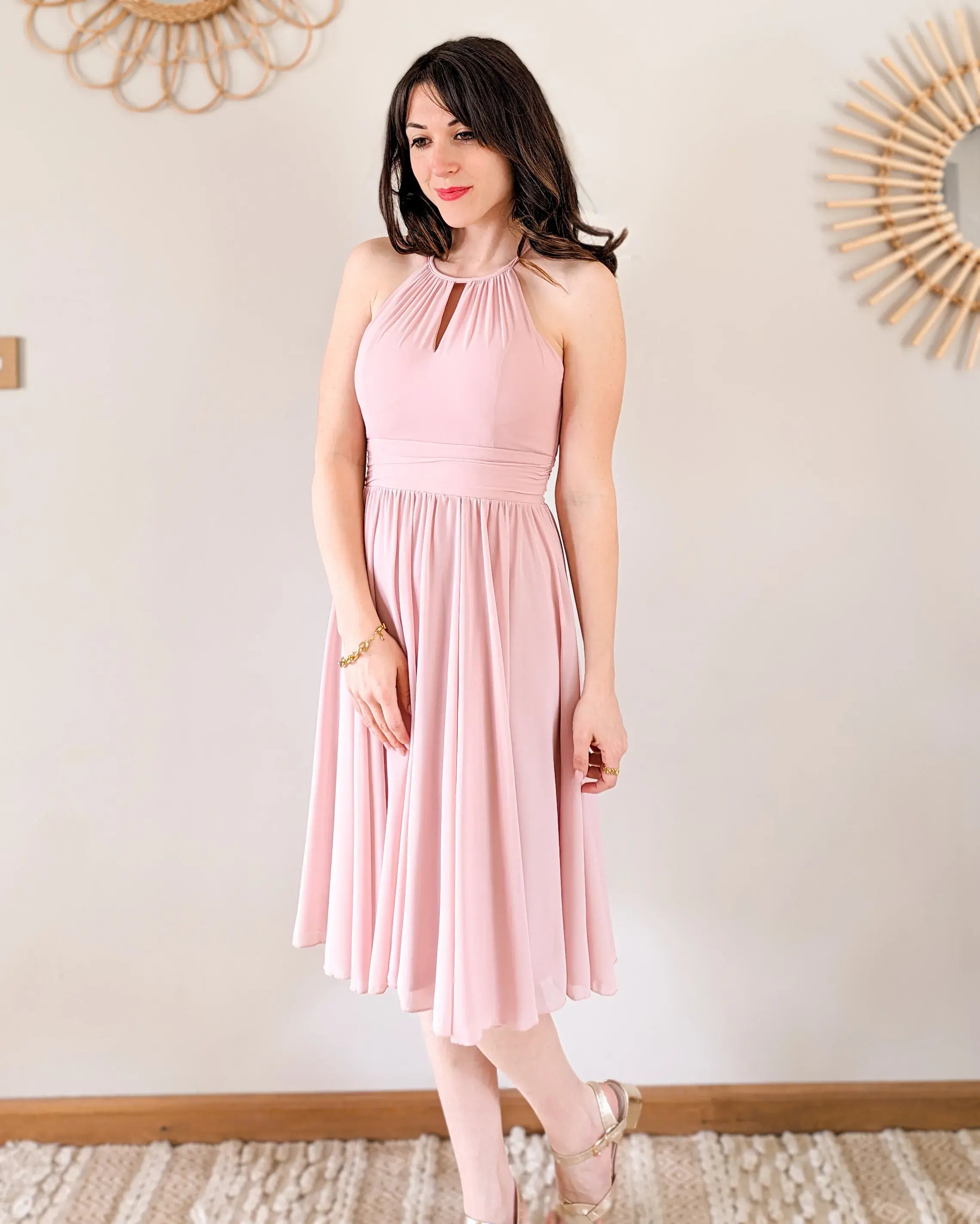Vestido Corto Rosa - Harmonie