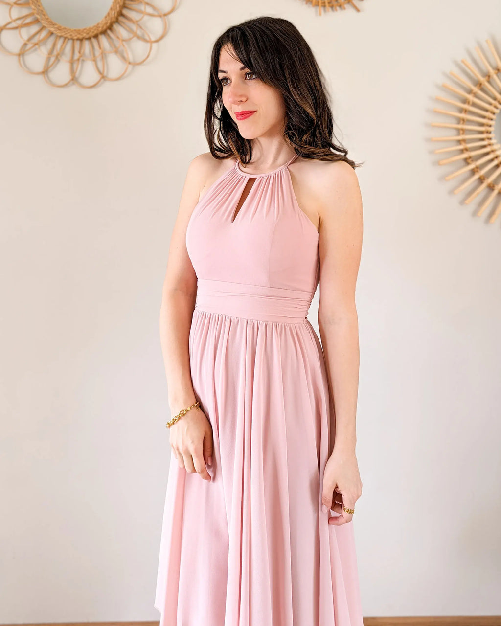 Vestido Corto Rosa - Harmonie