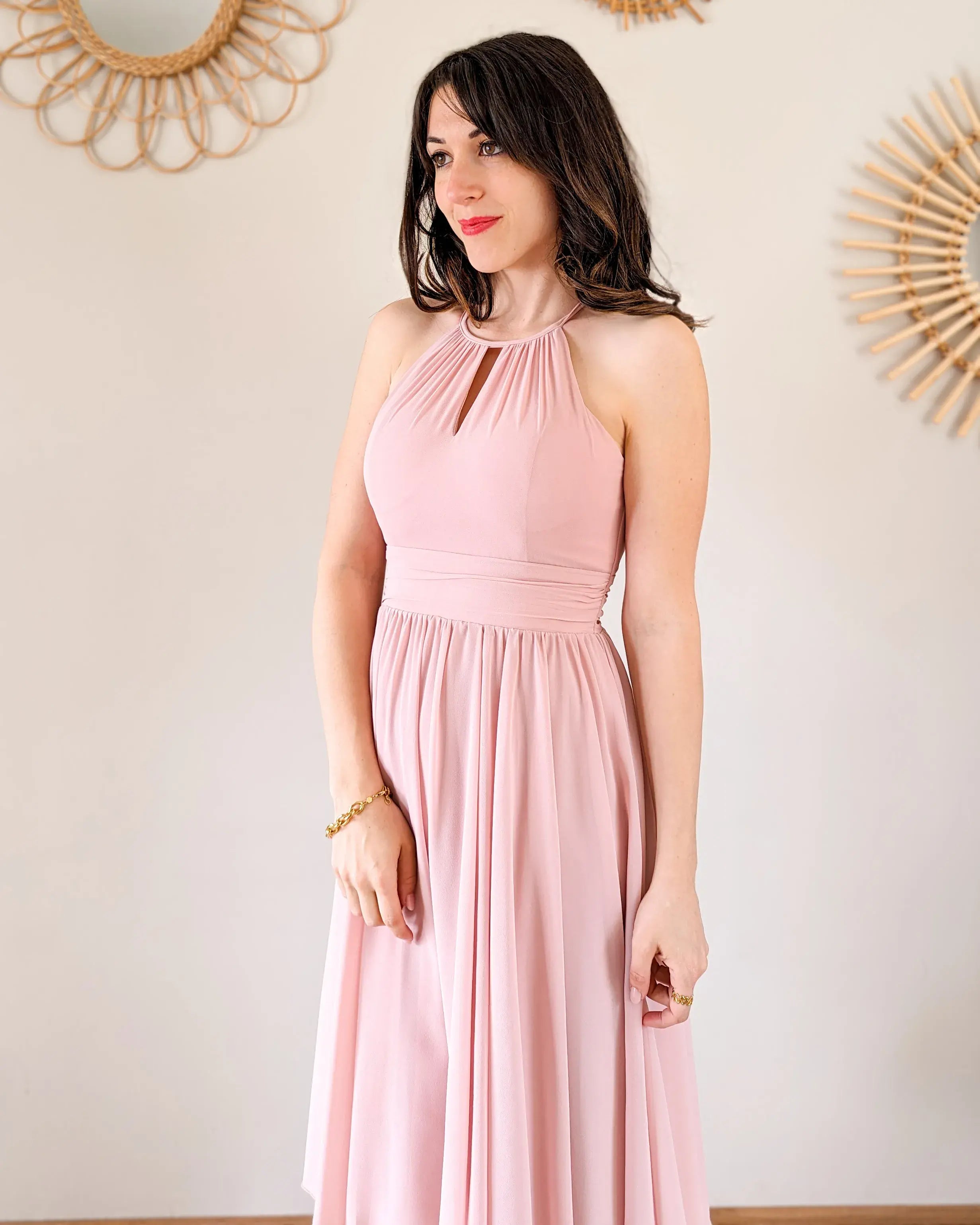 Vestido Corto Rosa - Harmonie