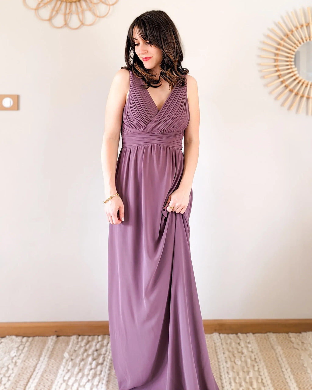 Long Dress - Plum