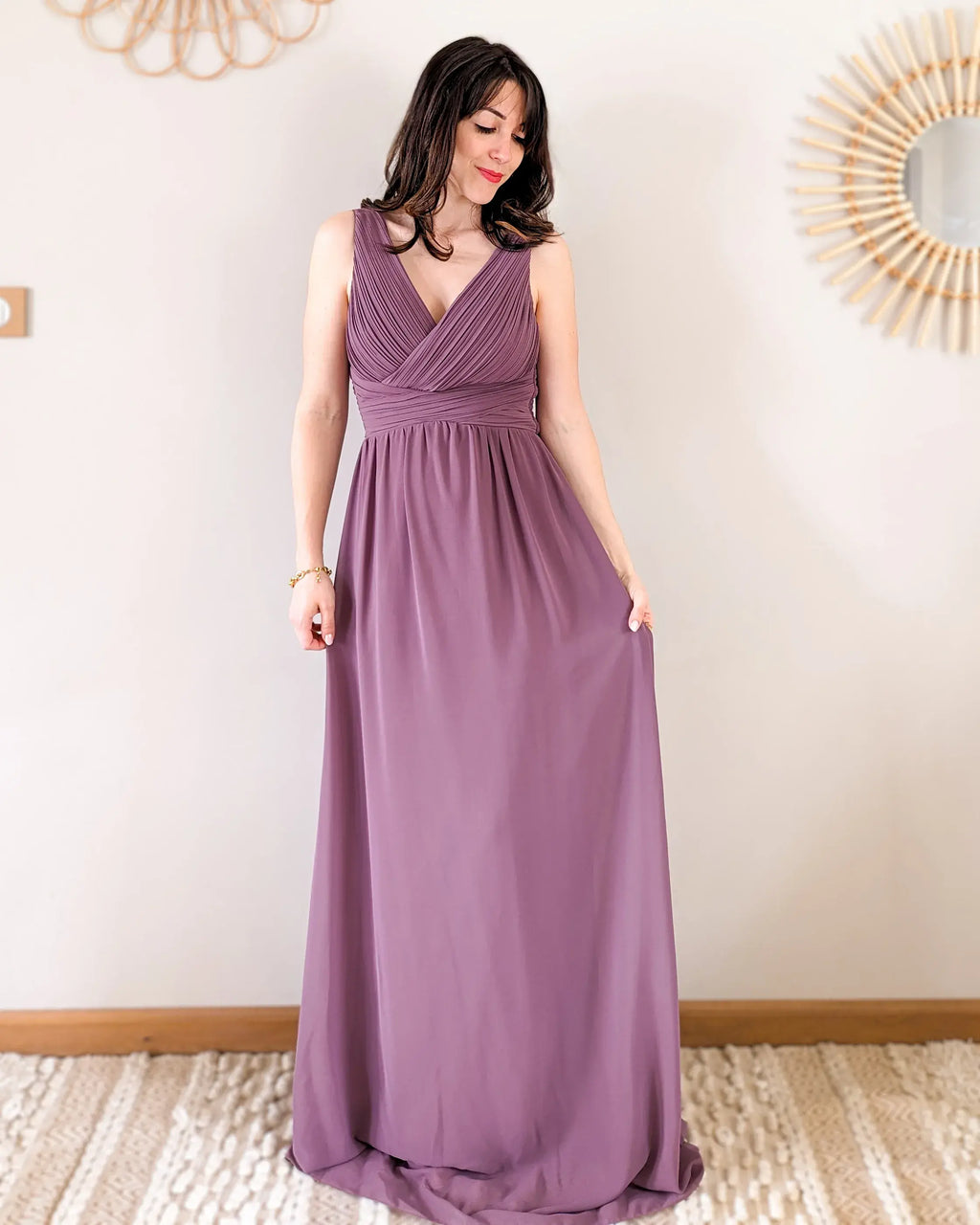 Long Dress - Plum