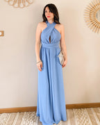 Vestido Largo Azul - Infinito Multi Posiciones
