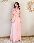 Vestido Largo Rosa - Infinito Multi Posiciones