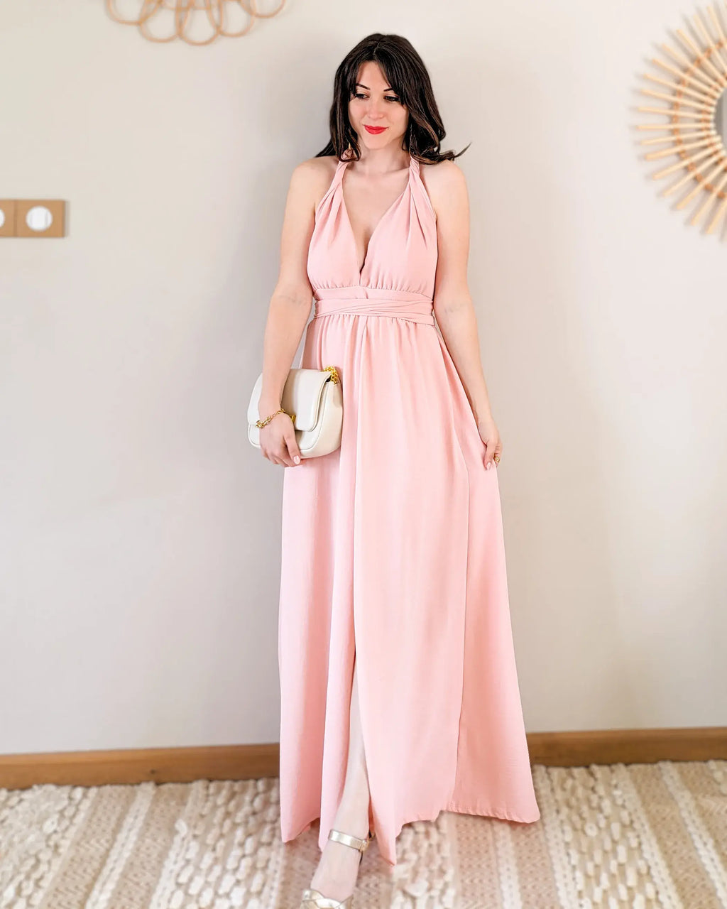 Vestido Largo Rosa - Infinito Multi Posiciones