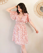 Vestido Corto Estampado Rojo - Thaïs
