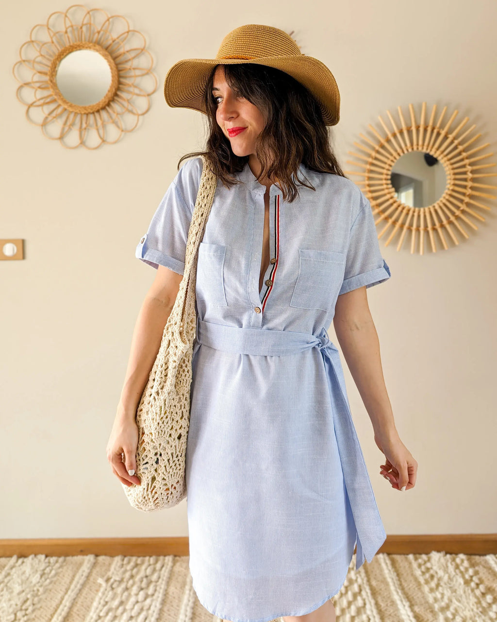 Vestido camisero corto - Lise