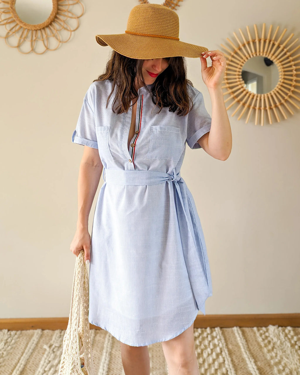 Vestido camisero corto - Lise