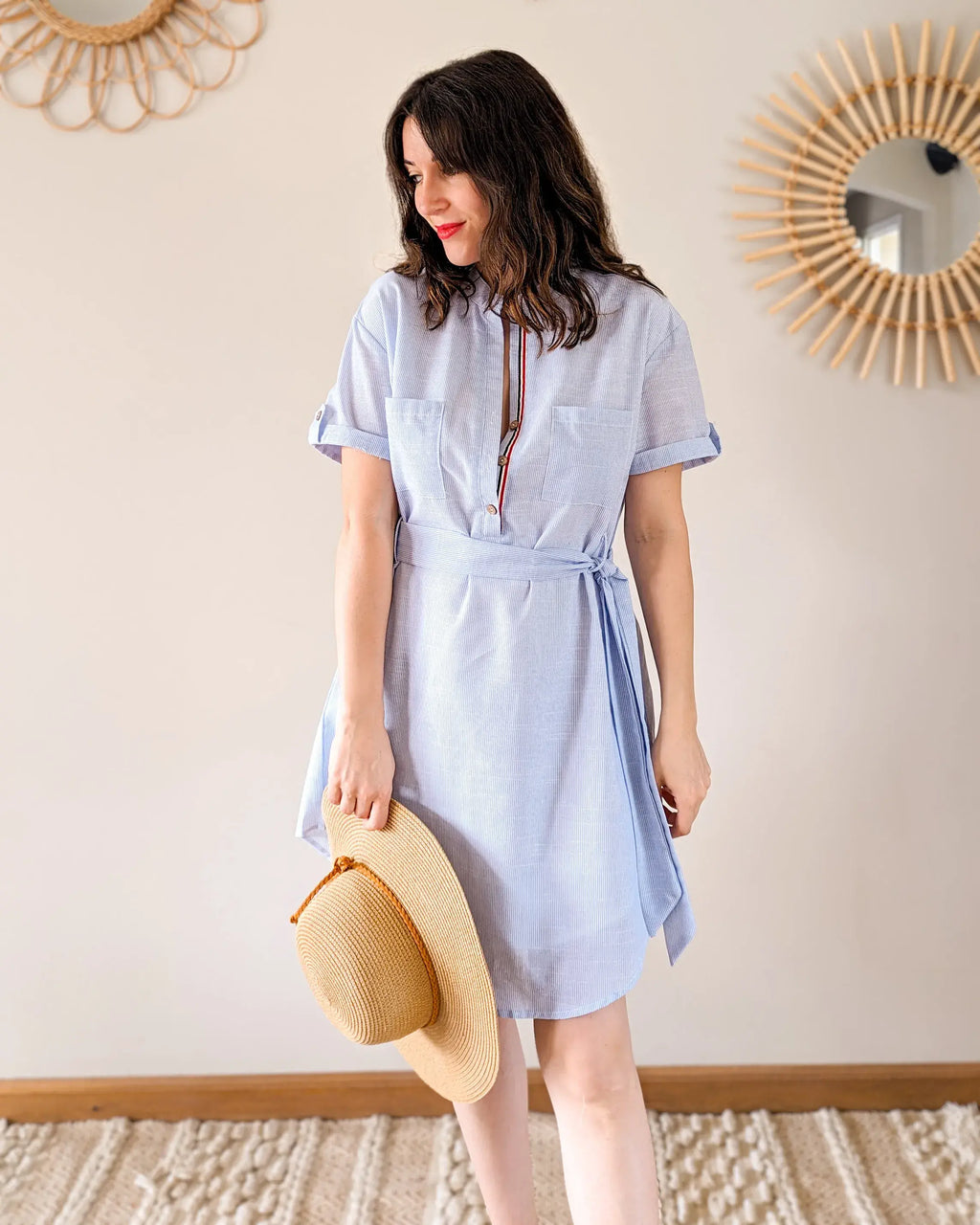Vestido camisero corto - Lise