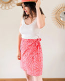 Jupe Rose À Motifs - Lisette