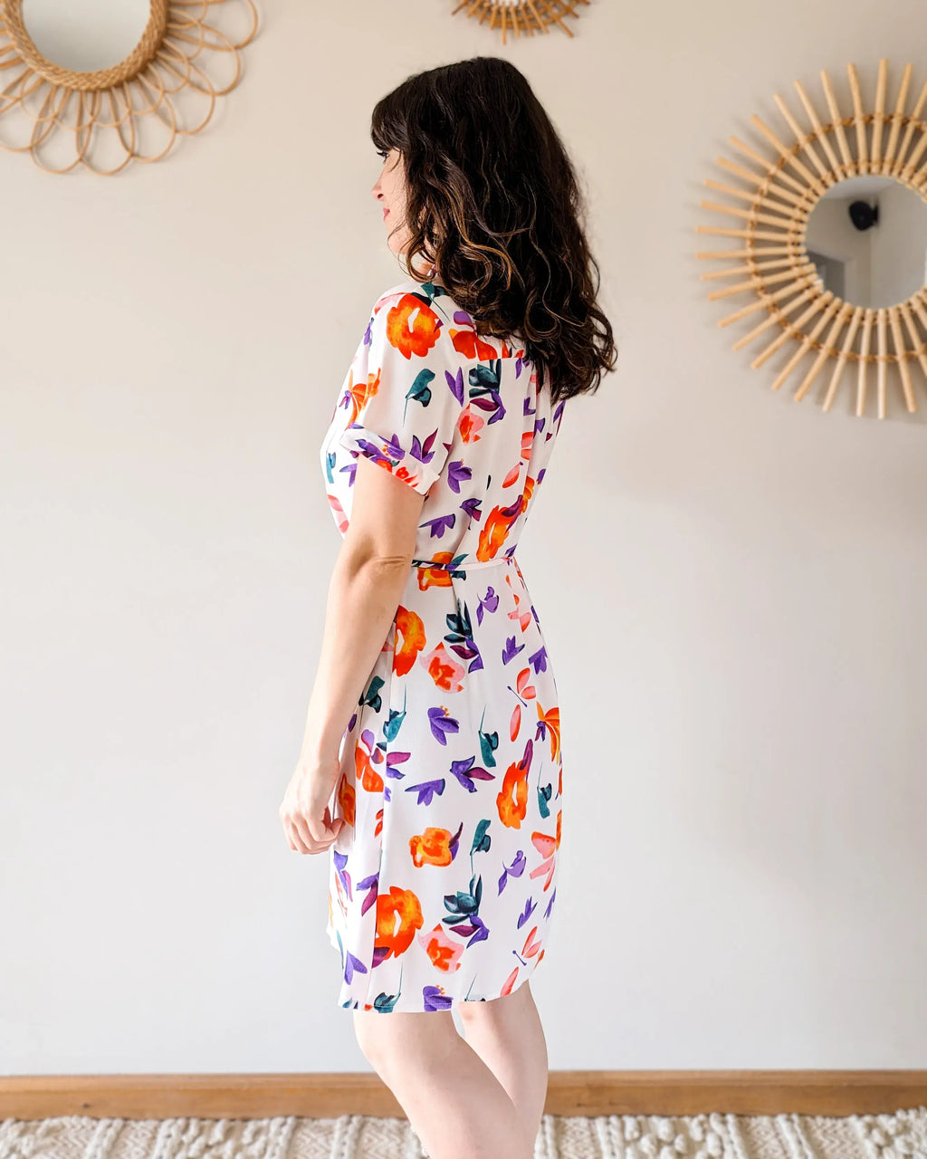 Floral Shirt Dress - Claudia