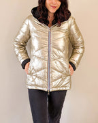 Steppjacke Amélia - Schwarz/Gold