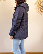 Kurze Daunenjacke Amélia – Marineblau/Gold