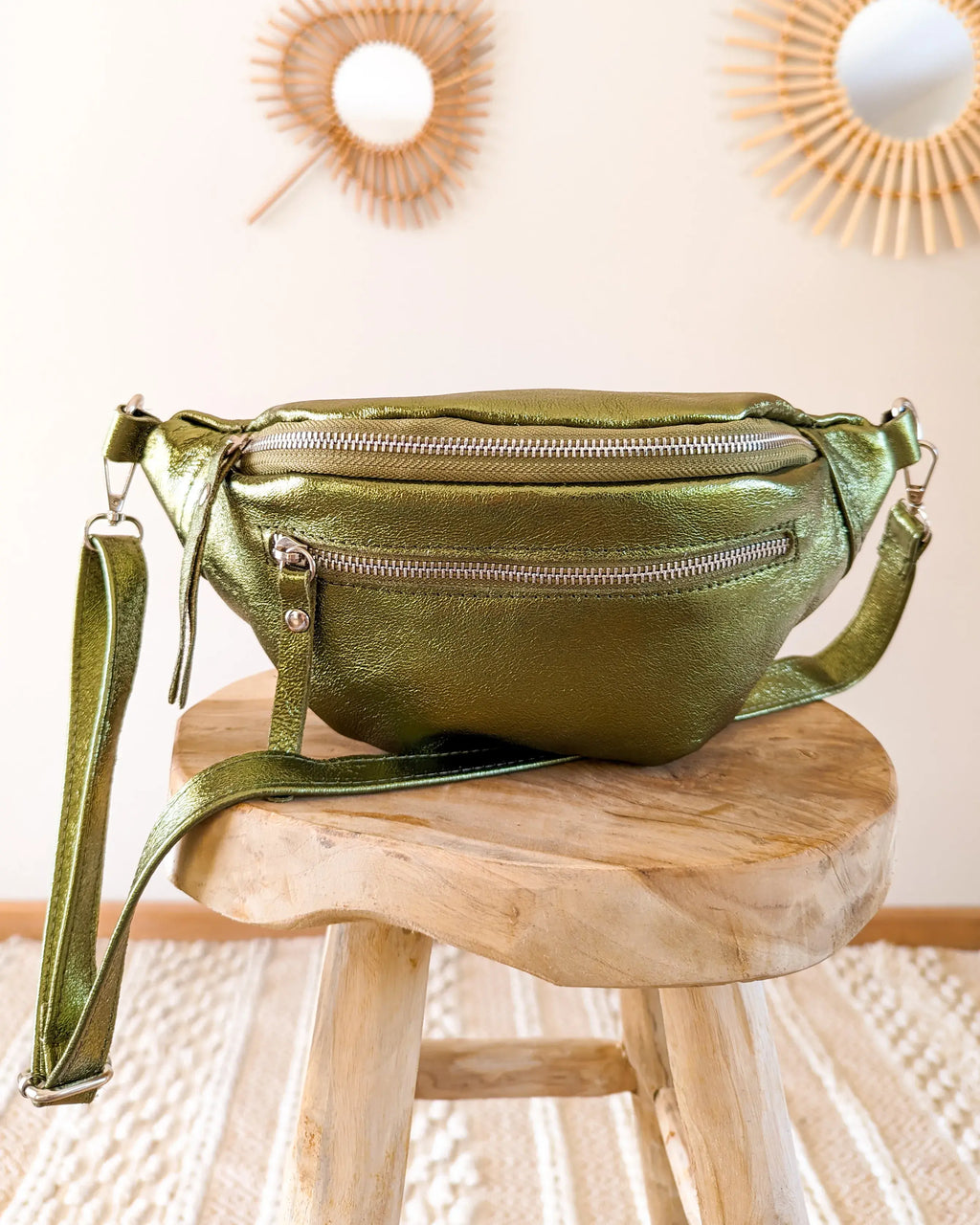 Leather Belt Bag - Chuck Khaki