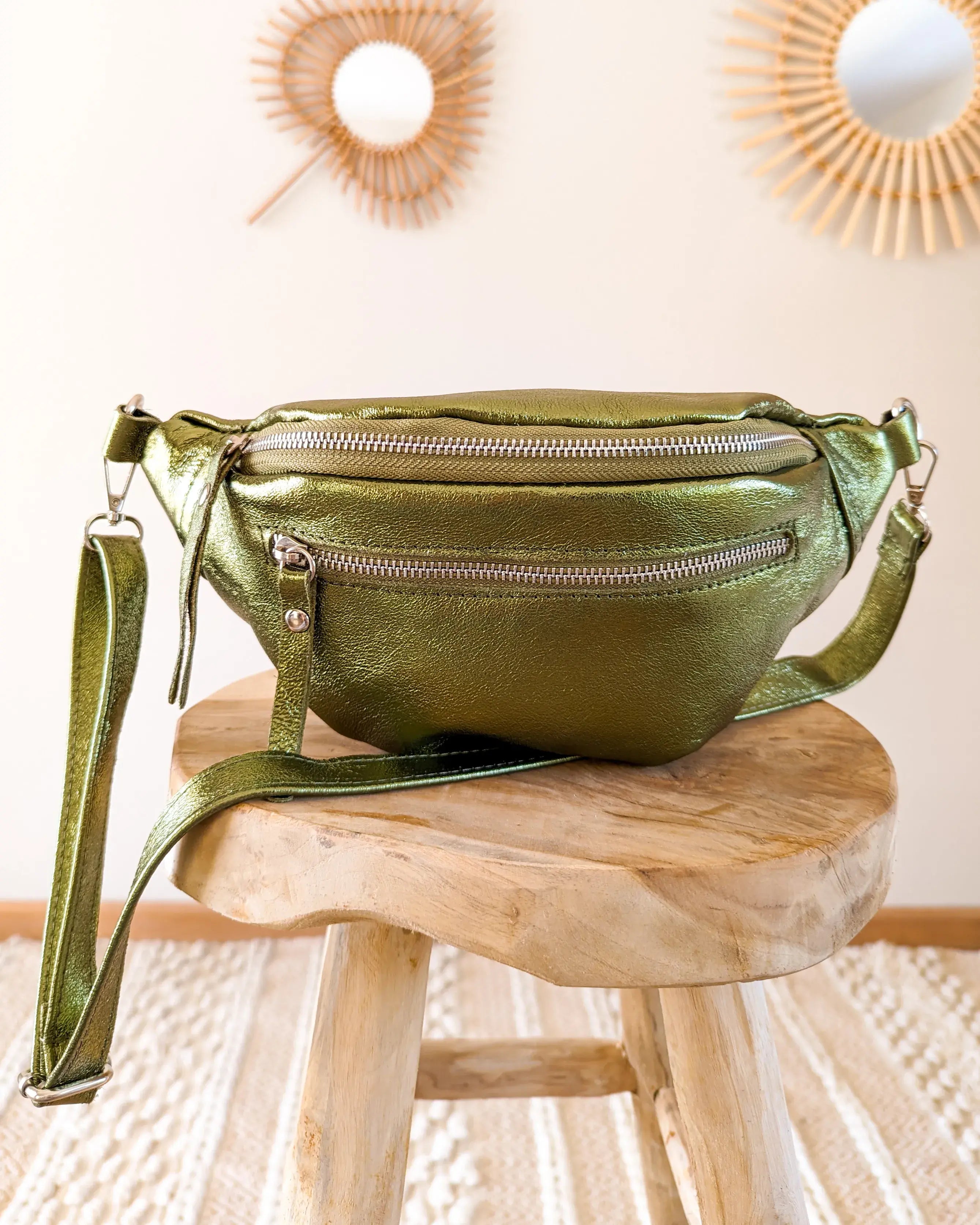 Leather Belt Bag - Chuck Khaki