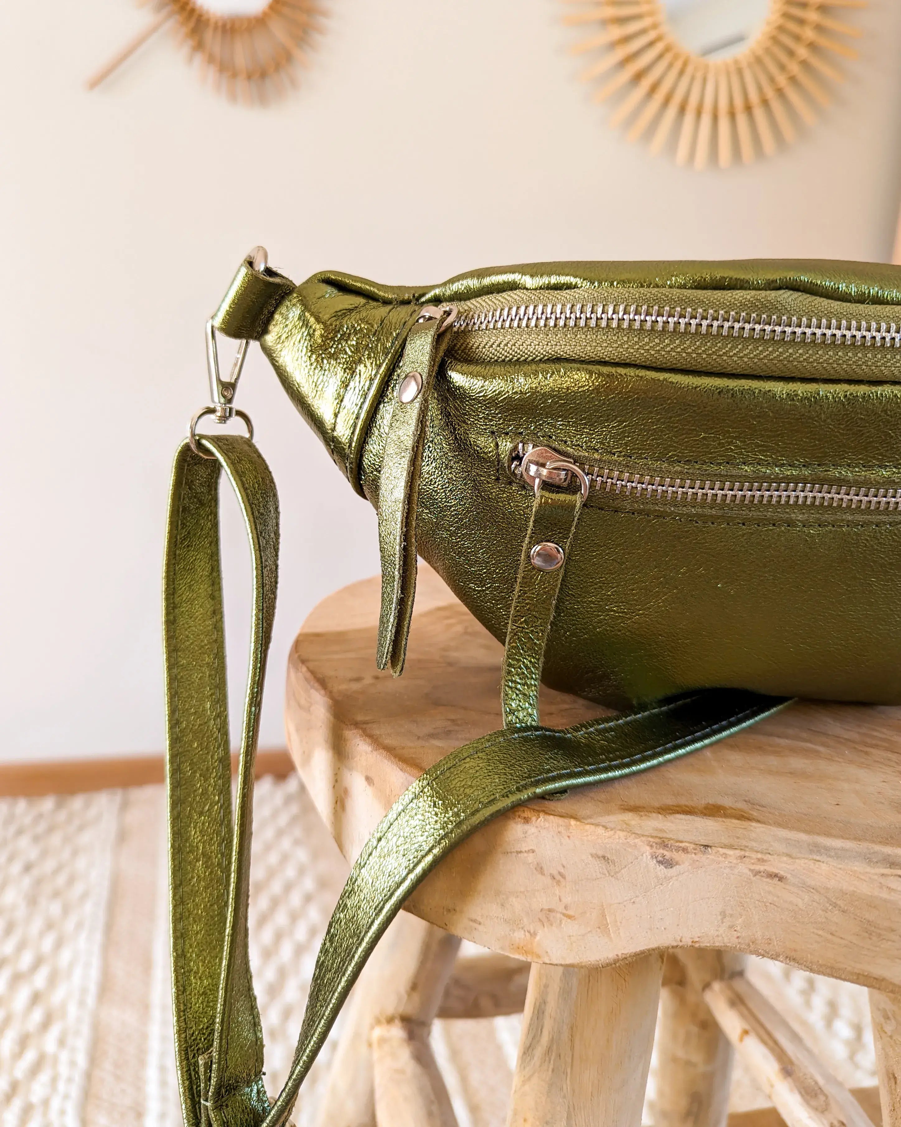 Leather Belt Bag - Chuck Khaki